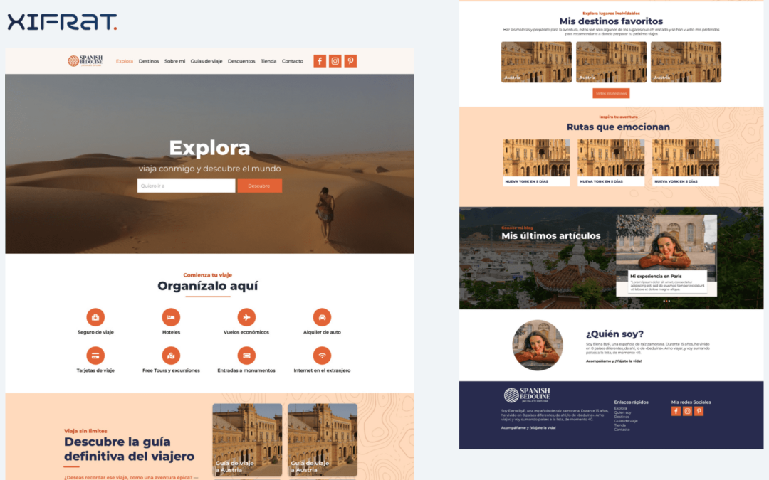 Proyecto de Diseño Web de viajes para Spanish Bedouine