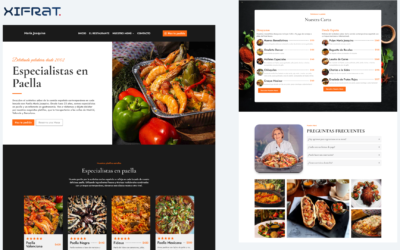 Diseño de sitio Web Restaurantero para Paella María Joaquina